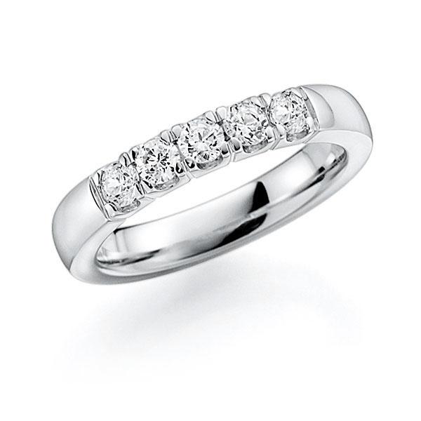 Memoire/Diamantring in Weißgold 585 mit zus. 0,4 ct. Brillant tw, vs von acredo - A-7IMJL-W5-9RE5BZ Memoire/Diamantring in Weißgold 585 mit zus. 0,4 ct. Brillant tw, vs von acredo - A-7IMJL-W5-9RE5BZ