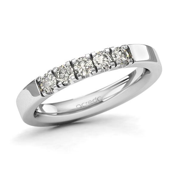Memoire/Diamantring in Weißgold 585 mit zus. 0,5 ct. Brillant tw, si von acredo - A-127SRJ-W5-2LHH4Z Memoire/Diamantring in Weißgold 585 mit zus. 0,5 ct. Brillant tw, si von acredo - A-127SRJ-W5-2LHH4Z
