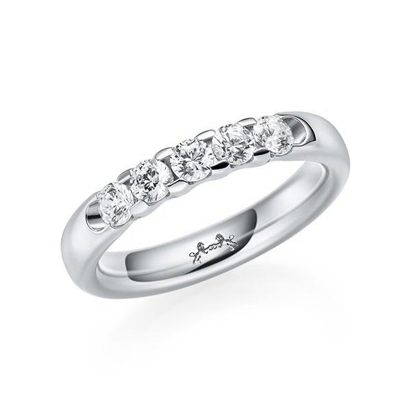 Memoire/Diamantring in Weißgold 585 mit zus. 0,5 ct. Brillant tw, si von Steinberg - Q-11P24I-W5-1U0KX7Z Memoire/Diamantring in Weißgold 585 mit zus. 0,5 ct. Brillant tw, si von Steinberg - Q-11P24I-W5-1U0KX7Z