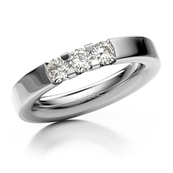 Memoire/Diamantring in Weißgold 585 mit zus. 0,6 ct. Brillant tw, vs von acredo - A-12EXB2-W5-1BYY3RZ Memoire/Diamantring in Weißgold 585 mit zus. 0,6 ct. Brillant tw, vs von acredo - A-12EXB2-W5-1BYY3RZ