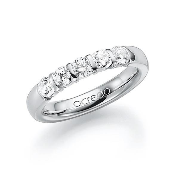 Memoire/Diamantring in Weißgold 585 mit zus. 0,75 ct. Brillant tw, vs von acredo - A-7J1SL-W5-1C880GZ Memoire/Diamantring in Weißgold 585 mit zus. 0,75 ct. Brillant tw, vs von acredo - A-7J1SL-W5-1C880GZ