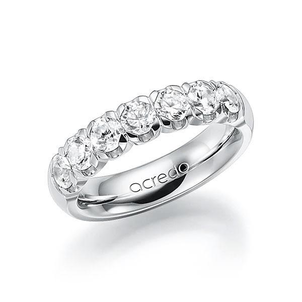 Memoire/Diamantring in Weißgold 585 mit zus. 1,4 ct. Brillant tw, vs von acredo - A-7X1AL-W5-1C6ZVGZ Memoire/Diamantring in Weißgold 585 mit zus. 1,4 ct. Brillant tw, vs von acredo - A-7X1AL-W5-1C6ZVGZ