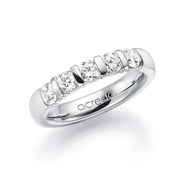 Memoire/Diamantring in Weissgold 585 mit zus. 1 ct. Brillant tw, vs von acredo - A-7X7SR-W5-1C8811Z Memoire/Diamantring in Weissgold 585 mit zus. 1 ct. Brillant tw, vs von acredo - A-7X7SR-W5-1C8811Z