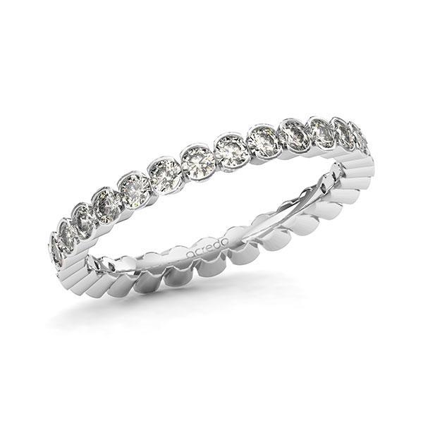 Memoire/Diamantring in Weißgold 585 vollausgefasst mit zus. 1,24 ct. Brillant tw, si von acredo - A-12A12B-W5-1TWLFJZ Memoire/Diamantring in Weißgold 585 vollausgefasst mit zus. 1,24 ct. Brillant tw, si von acredo - A-12A12B-W5-1TWLFJZ