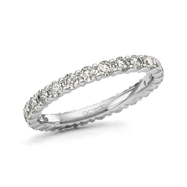 Memoire/Diamantring in Weissgold 585 vollausgefasst mit zus. 1,2 ct. Brillant tw, si von acredo - A-11QENS-W5-1U1A2YZ Memoire/Diamantring in Weissgold 585 vollausgefasst mit zus. 1,2 ct. Brillant tw, si von acredo - A-11QENS-W5-1U1A2YZ