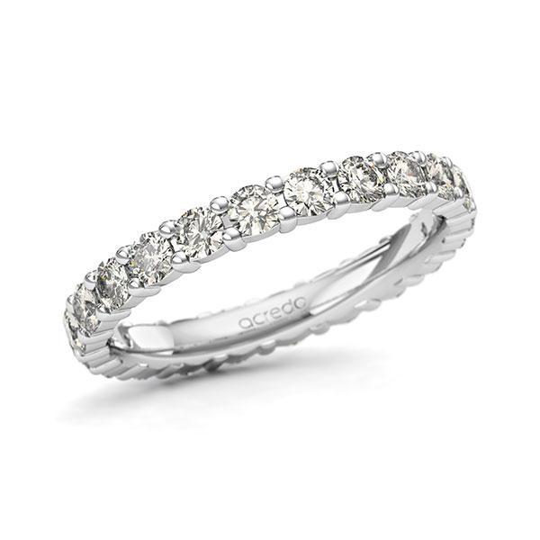Memoire/Diamantring in Weißgold 585 vollausgefasst mit zus. 1,32 ct. Brillant tw, si von acredo - A-127982-W5-1D1P26Z Memoire/Diamantring in Weißgold 585 vollausgefasst mit zus. 1,32 ct. Brillant tw, si von acredo - A-127982-W5-1D1P26Z