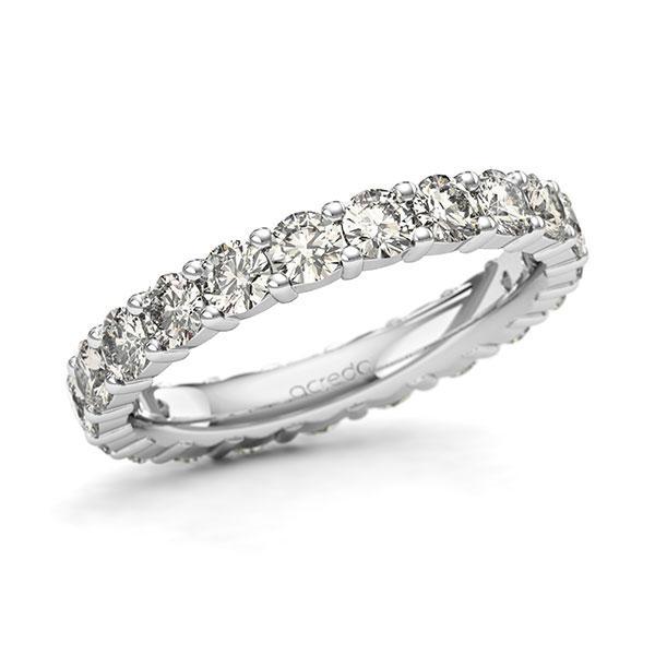 Memoire/Diamantring in Weißgold 585 vollausgefasst mit zus. 2,1 ct. Brillant tw, si von acredo - A-12798A-W5-1USA4HZ Memoire/Diamantring in Weißgold 585 vollausgefasst mit zus. 2,1 ct. Brillant tw, si von acredo - A-12798A-W5-1USA4HZ