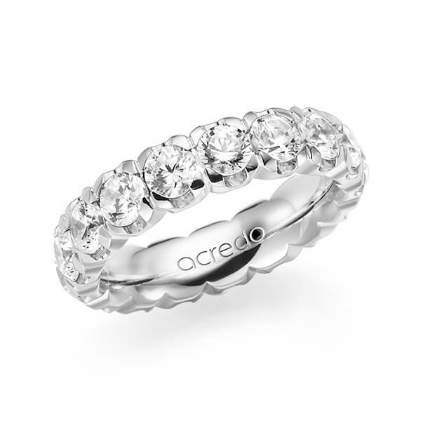 Memoire/Diamantring in Weißgold 585 vollausgefasst mit zus. 4,25 ct. Brillant tw, vs von acredo - A-7X1C1-W5-1C8SAWZ Memoire/Diamantring in Weißgold 585 vollausgefasst mit zus. 4,25 ct. Brillant tw, vs von acredo - A-7X1C1-W5-1C8SAWZ