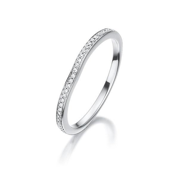 Memoire/Diamantring in Weißgold 750 mit zus. 0,08 ct. tw, vs von Steinberg - Q-IPW71-W7-UHBYWZ Memoire/Diamantring in Weißgold 750 mit zus. 0,08 ct. tw, vs von Steinberg - Q-IPW71-W7-UHBYWZ