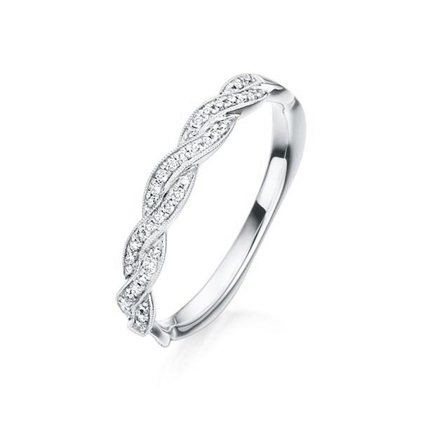Memoire/Diamantring in Weißgold 750 mit zus. 0,11 ct. tw, vs von Steinberg - Q-IPW5W-W7-UHBV6Z Memoire/Diamantring in Weißgold 750 mit zus. 0,11 ct. tw, vs von Steinberg - Q-IPW5W-W7-UHBV6Z