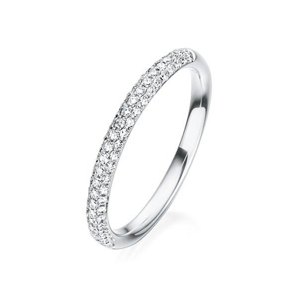Memoire/Diamantring in Weißgold 750 mit zus. 0,28 ct. tw, vs von Steinberg - Q-IZM6L-W7-V1VPRZ Memoire/Diamantring in Weißgold 750 mit zus. 0,28 ct. tw, vs von Steinberg - Q-IZM6L-W7-V1VPRZ