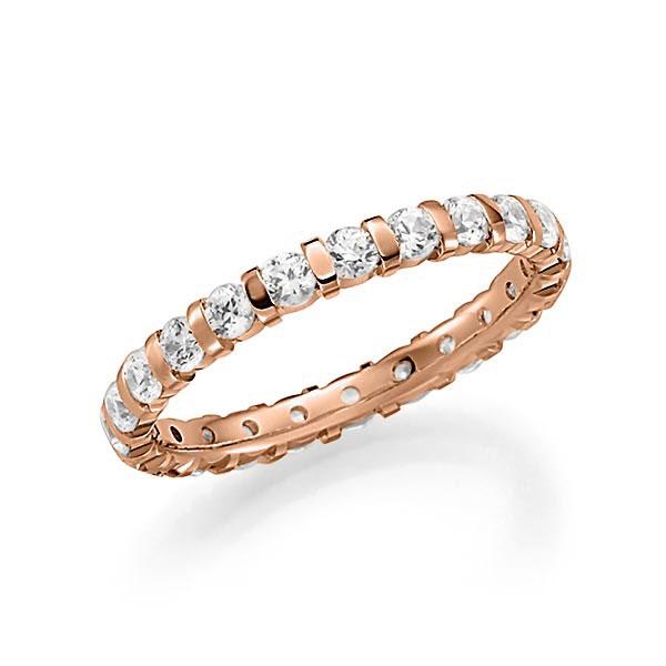 memoire/diamond ring in Red gold 14K (585/1000) completely set with diamonds with in total 1,15 ct. brilliant tw,vs by acredo - A-SPBS6-R5-1C85VWZ memoire/diamond ring in Red gold 14K (585/1000) completely set with diamonds with in total 1,15 ct. brilliant tw,vs by acredo - A-SPBS6-R5-1C85VWZ
