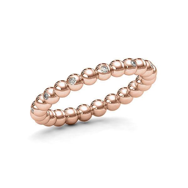 memoire/diamond ring in Red gold 14K (585/1000) with in total 0,16 ct. tw,si by Eternal Touch - E-11DYU7-R5-1T2U1EZ memoire/diamond ring in Red gold 14K (585/1000) with in total 0,16 ct. tw,si by Eternal Touch - E-11DYU7-R5-1T2U1EZ