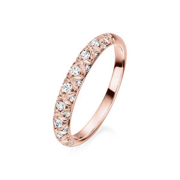 memoire/diamond ring in Red gold 18K (750/1000) with in total 0,3 ct. tw,vs by Steinberg - Q-NMK5L-R7-V1ZDWZ memoire/diamond ring in Red gold 18K (750/1000) with in total 0,3 ct. tw,vs by Steinberg - Q-NMK5L-R7-V1ZDWZ