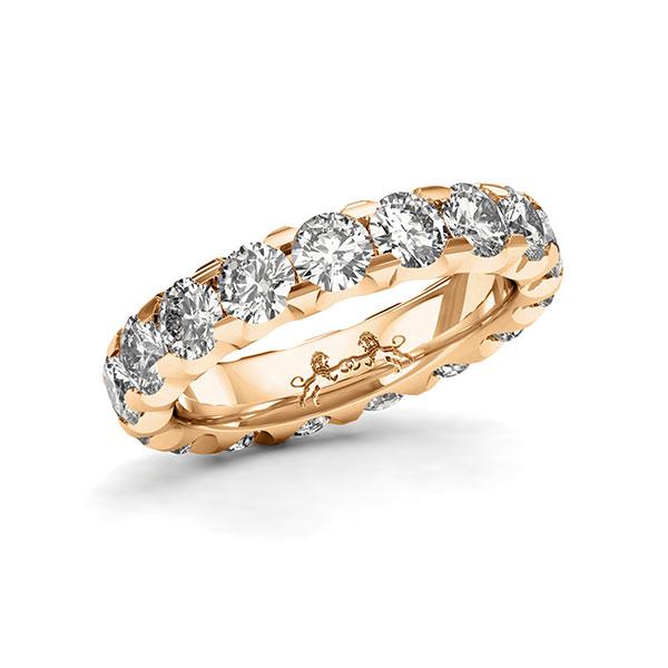memoire/diamond ring in Rosé gold 14K (585/1000) completely set with diamonds with in total 4,25 ct. brilliant tw,si by Steinberg - Q-13MC1R-E5-1U0KNCZ memoire/diamond ring in Rosé gold 14K (585/1000) completely set with diamonds with in total 4,25 ct. brilliant tw,si by Steinberg - Q-13MC1R-E5-1U0KNCZ
