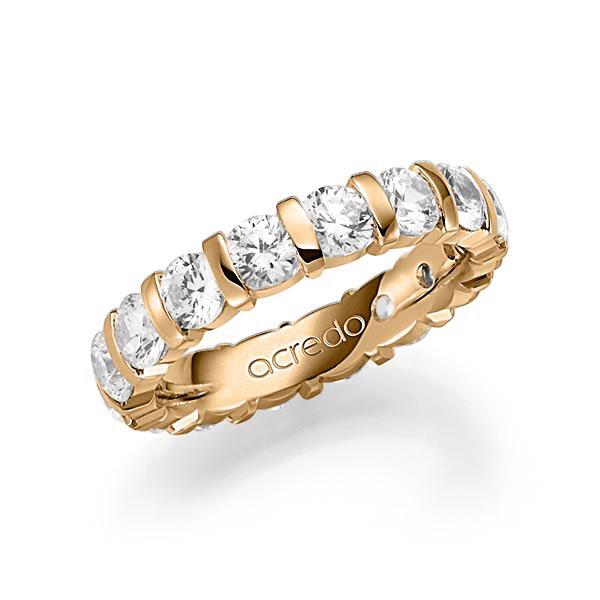 memoire/diamond ring in Rosé gold 14K (585/1000) completely set with diamonds with in total 4 ct. brilliant tw,vs by acredo - A-SP84G-E5-1C865LZ memoire/diamond ring in Rosé gold 14K (585/1000) completely set with diamonds with in total 4 ct. brilliant tw,vs by acredo - A-SP84G-E5-1C865LZ
