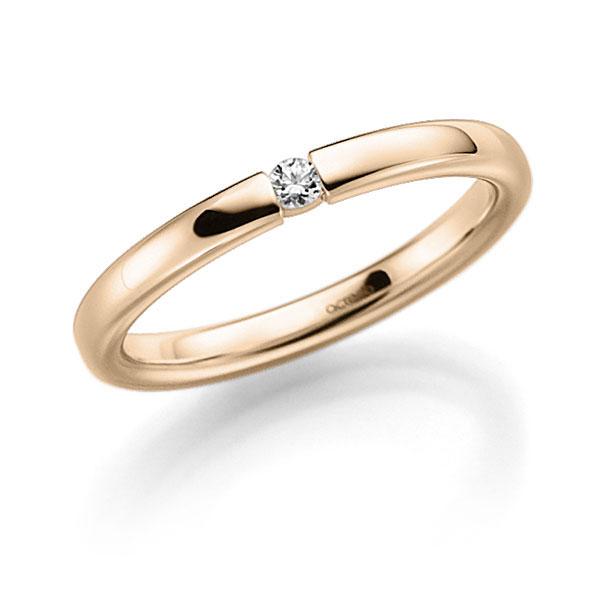 memoire/diamond ring in Signature Gold 585 with in total 0,04 ct. brilliant tw,vs by acredo - A-7X886-X5-9QZ81Z memoire/diamond ring in Signature Gold 585 with in total 0,04 ct. brilliant tw,vs by acredo - A-7X886-X5-9QZ81Z