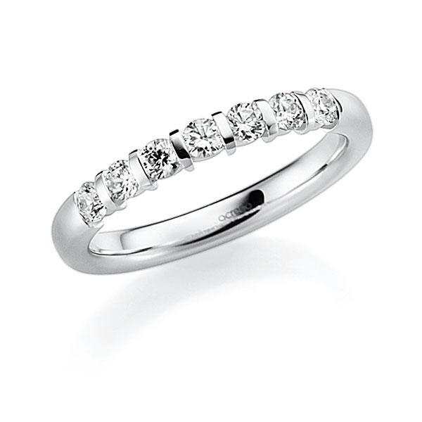 memoire/diamond ring in White gold 14K (585/1000) with in total 0,49 ct. brilliant tw,vs by acredo - A-7X81L-W5-93H6RZ memoire/diamond ring in White gold 14K (585/1000) with in total 0,49 ct. brilliant tw,vs by acredo - A-7X81L-W5-93H6RZ