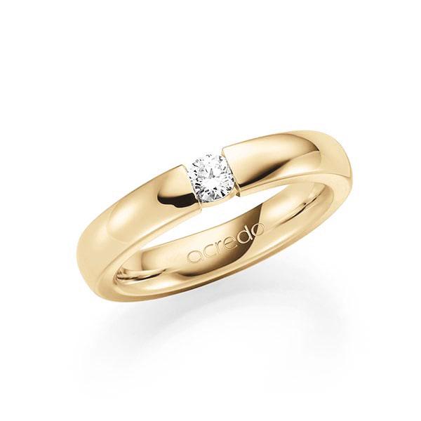 memoire/diamond ring in Yellow gold 14K (585/1000) with in total 0,2 ct. brilliant tw,vs by acredo - A-7J1UW-G5-1C8V3LZ memoire/diamond ring in Yellow gold 14K (585/1000) with in total 0,2 ct. brilliant tw,vs by acredo - A-7J1UW-G5-1C8V3LZ