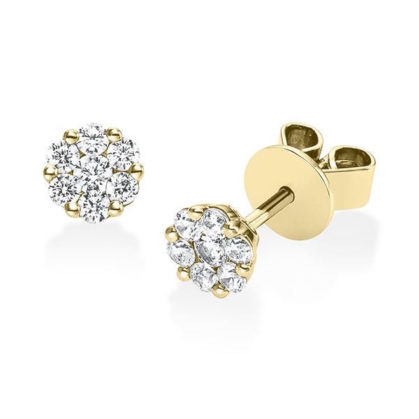 Ohrschmuck in Gelbgold 585 mit zus. 0,32 ct. tw, si - BD-13IEHY-G5-1X641EZ Ohrschmuck in Gelbgold 585 mit zus. 0,32 ct. tw, si - BD-13IEHY-G5-1X641EZ