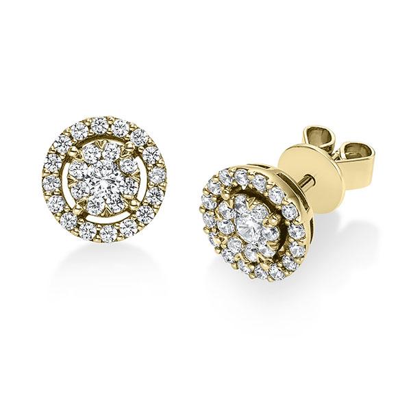 Ohrschmuck in Gelbgold 585 mit zus. 0,597 ct. tw, si - BD-13K7S9-G5-1X9AGNZ Ohrschmuck in Gelbgold 585 mit zus. 0,597 ct. tw, si - BD-13K7S9-G5-1X9AGNZ