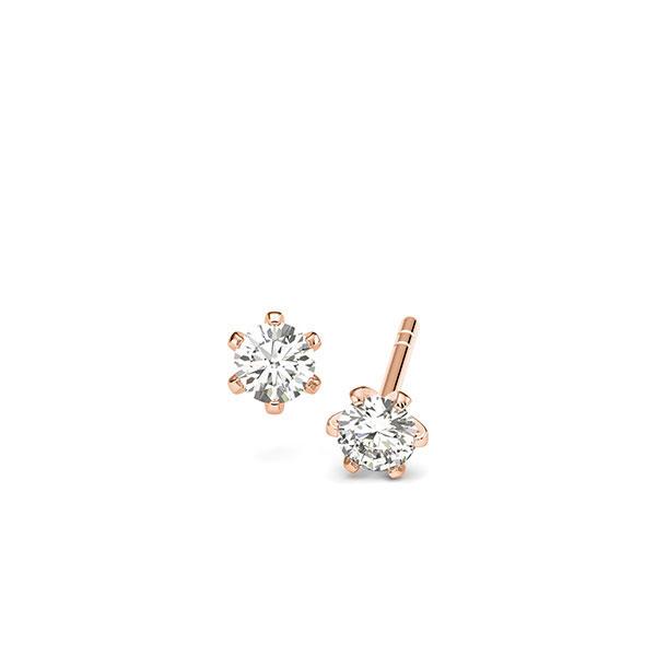 Ohrstecker - 6 Krappen G159 in Rotgold 585 mit zus. 0,4 ct. Brillant tw, si von acredo - A-11JGRY-R5-1TRGSMZ Ohrstecker - 6 Krappen G159 in Rotgold 585 mit zus. 0,4 ct. Brillant tw, si von acredo - A-11JGRY-R5-1TRGSMZ