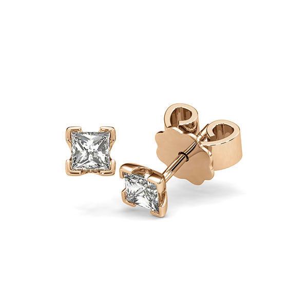 Ohrstecker 4-eckige Stotzen in Roségold 585 mit 2x 0,3 ct. Prinzess-Diamant tw, vs von acredo - A-Z8XPD-E5-1LH0N1Z Ohrstecker 4-eckige Stotzen in Roségold 585 mit 2x 0,3 ct. Prinzess-Diamant tw, vs von acredo - A-Z8XPD-E5-1LH0N1Z