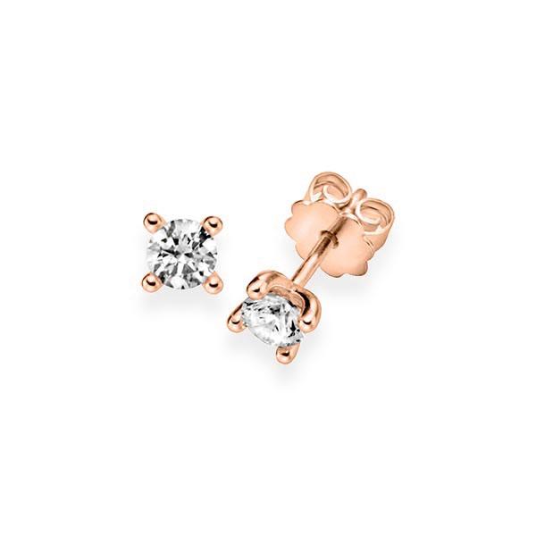 Ohrstecker, 4 Krappen in Rotgold 585 mit 2x 0,5 ct. Brillant tw, vs von acredo - A-10M9R3-R5-1IVAN1Z Ohrstecker, 4 Krappen in Rotgold 585 mit 2x 0,5 ct. Brillant tw, vs von acredo - A-10M9R3-R5-1IVAN1Z