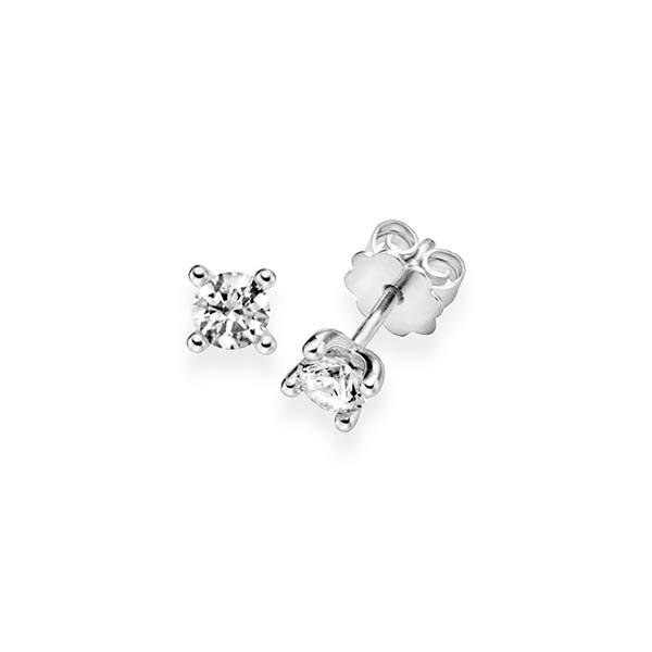 Ohrstecker, 4 Krappen in Weissgold 585 mit 2x 0,4 ct. Brillant tw, vs von acredo - A-10L23V-W5-1IV5BGZ Ohrstecker, 4 Krappen in Weissgold 585 mit 2x 0,4 ct. Brillant tw, vs von acredo - A-10L23V-W5-1IV5BGZ