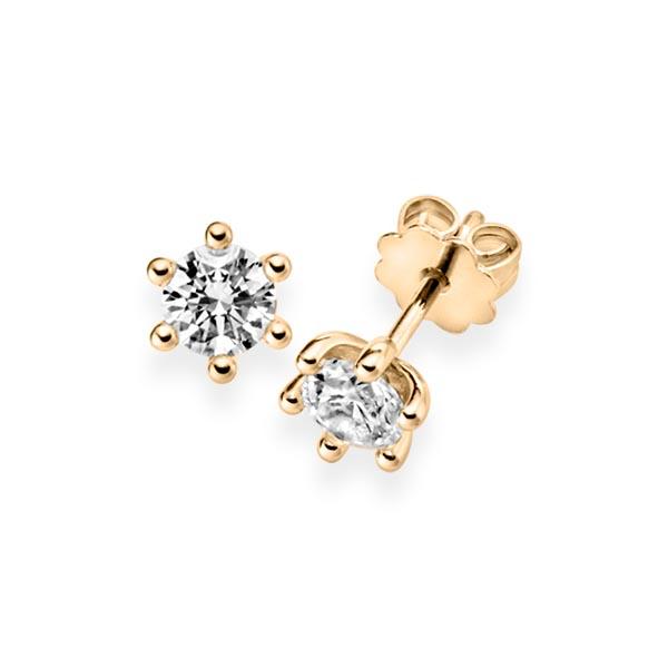 Ohrstecker, 6 Krappen in Roségold 585 mit 2x 0,7 ct. Brillant tw, si von acredo - A-12IHRF-E5-1R7KFYZ Ohrstecker, 6 Krappen in Roségold 585 mit 2x 0,7 ct. Brillant tw, si von acredo - A-12IHRF-E5-1R7KFYZ