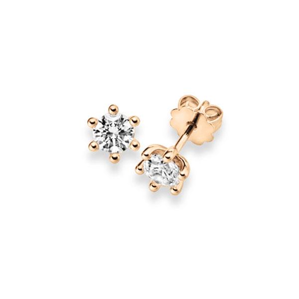 Ohrstecker, 6 Krappen in Roségold 585 mit zus. 0,4 ct. Brillant tw, vs von acredo - A-10LNGB-E5-1TV5HZ Ohrstecker, 6 Krappen in Roségold 585 mit zus. 0,4 ct. Brillant tw, vs von acredo - A-10LNGB-E5-1TV5HZ