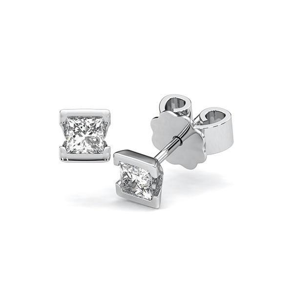 Ohrstecker Geraden in Weissgold 585 mit zus. 0,5 ct. Prinzess-Diamant tw, si von acredo - A-UKZKG-W5-1JGS8RZ Ohrstecker Geraden in Weissgold 585 mit zus. 0,5 ct. Prinzess-Diamant tw, si von acredo - A-UKZKG-W5-1JGS8RZ