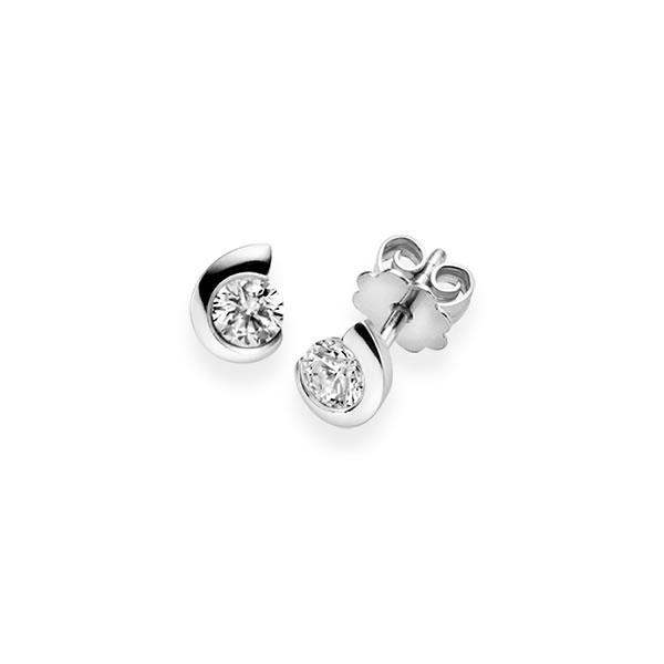 Ohrstecker, geschwungen in Weissgold 585 mit 2x 0,4 ct. Brillant tw, vs von acredo - A-10LDIJ-W5-1IVFZ1Z Ohrstecker, geschwungen in Weissgold 585 mit 2x 0,4 ct. Brillant tw, vs von acredo - A-10LDIJ-W5-1IVFZ1Z