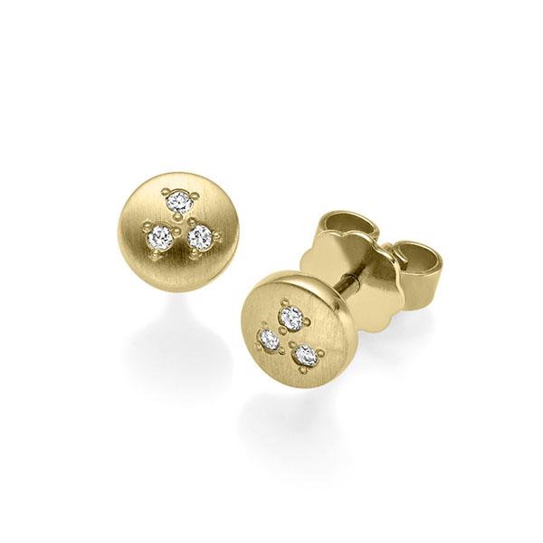 Ohrstecker in Gelbgold 585 mit zus. 0,06 ct. tw, si von acredo - A-13BDU1-G5-1WUKBBZ Ohrstecker in Gelbgold 585 mit zus. 0,06 ct. tw, si von acredo - A-13BDU1-G5-1WUKBBZ