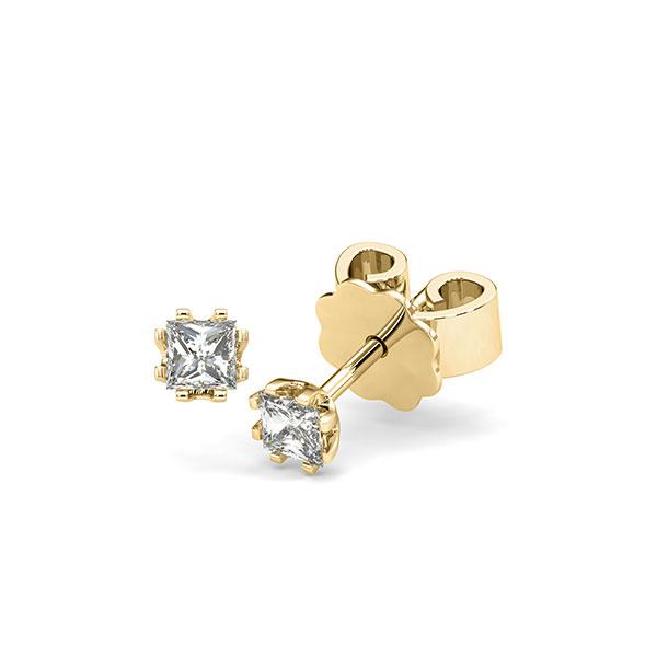Ohrstecker in Gelbgold 585 mit zus. 0,3 ct. Prinzess-Diamant tw, vs von acredo - A-12HZCH-G5-1JUT66Z Ohrstecker in Gelbgold 585 mit zus. 0,3 ct. Prinzess-Diamant tw, vs von acredo - A-12HZCH-G5-1JUT66Z