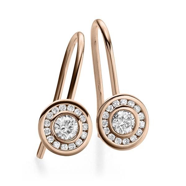 Ohrstecker in Rotgold 585 mit zus. 0,8 ct. Brillant tw, si von acredo - A-X490R-R5-1PYRLXZ Ohrstecker in Rotgold 585 mit zus. 0,8 ct. Brillant tw, si von acredo - A-X490R-R5-1PYRLXZ