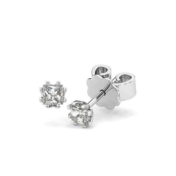 Ohrstecker in Weißgold 585 mit zus. 0,4 ct. Prinzess-Diamant tw, vs von acredo - A-12HZN7-W5-1MIVG6Z Ohrstecker in Weißgold 585 mit zus. 0,4 ct. Prinzess-Diamant tw, vs von acredo - A-12HZN7-W5-1MIVG6Z