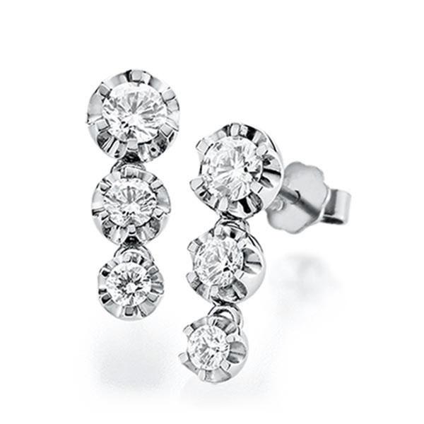 Ohrstecker in Weißgold 585 mit zus. 1,8 ct. tw, si von acredo - A-UWR96-W5-1GSHC6Z Ohrstecker in Weißgold 585 mit zus. 1,8 ct. tw, si von acredo - A-UWR96-W5-1GSHC6Z