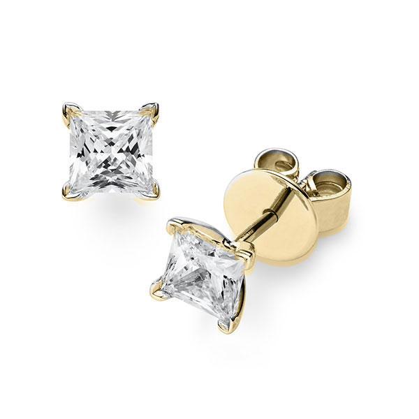 Ohrstecker ( P23 - P26 ) in Gelbgold 585 mit 2x 0,5 ct. Prinzess-Diamant tw, vs von Steinberg - Q-ZKXR3-G5-1QJPIHZ Ohrstecker ( P23 - P26 ) in Gelbgold 585 mit 2x 0,5 ct. Prinzess-Diamant tw, vs von Steinberg - Q-ZKXR3-G5-1QJPIHZ