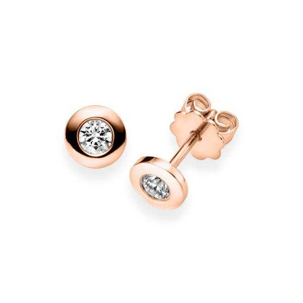 Ohrstecker, Zarge in Rotgold 585 mit 2x 0,5 ct. Brillant tw, vs von acredo - A-10L8N9-R5-1IVAQWZ Ohrstecker, Zarge in Rotgold 585 mit 2x 0,5 ct. Brillant tw, vs von acredo - A-10L8N9-R5-1IVAQWZ
