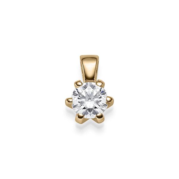 pendant in Rosé gold 14K (585/1000) with 0,4 ct. brilliant tw,si by acredo - A-13LYXI-E5-1TCM73Z pendant in Rosé gold 14K (585/1000) with 0,4 ct. brilliant tw,si by acredo - A-13LYXI-E5-1TCM73Z