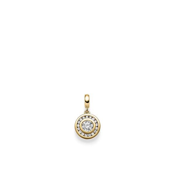 pendant in Yellow gold 14K (585/1000) with 0,3 ct. + in total 0,255 ct. brilliant tw,si by acredo - A-X2JY1-G5-1R7LM7Z pendant in Yellow gold 14K (585/1000) with 0,3 ct. + in total 0,255 ct. brilliant tw,si by acredo - A-X2JY1-G5-1R7LM7Z
