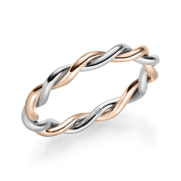 ring in Red gold 14K (585/1000) Gray gold 14K (585/1000) by Merii - M-13CCFB-RD5 ring in Red gold 14K (585/1000) Gray gold 14K (585/1000) by Merii - M-13CCFB-RD5