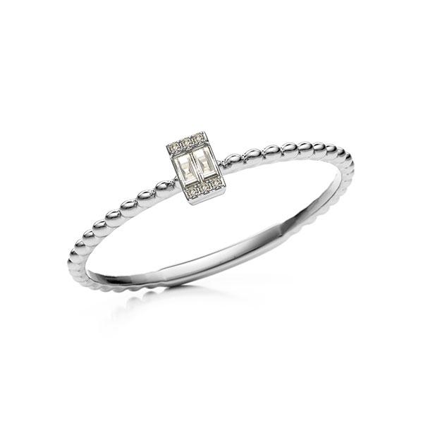Ring in witgoud 18 kt. met in totaal 0,015 ct. w,si - BD-1385HY-W7-1WNF42Z Ring in witgoud 18 kt. met in totaal 0,015 ct. w,si - BD-1385HY-W7-1WNF42Z