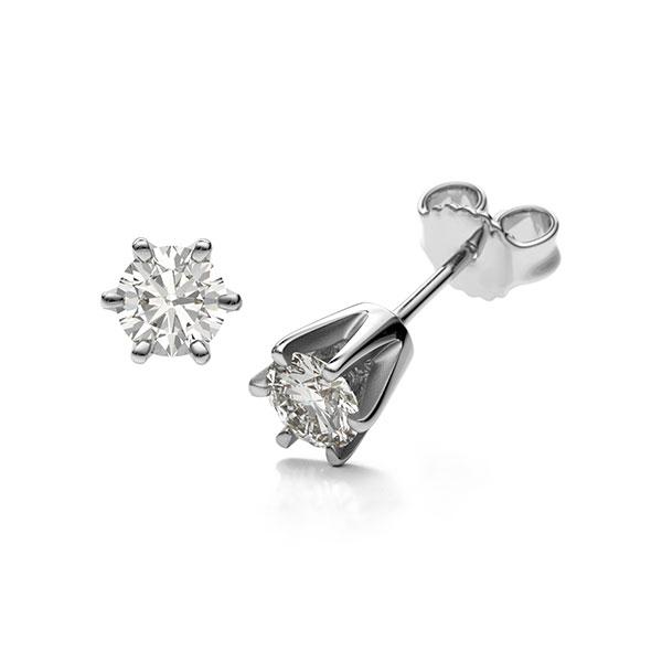 Set in Weißgold 750 mit 2x 0,4 ct. Brillant tw, si - BD-137070-W7-1R7KE9Z Set in Weißgold 750 mit 2x 0,4 ct. Brillant tw, si - BD-137070-W7-1R7KE9Z