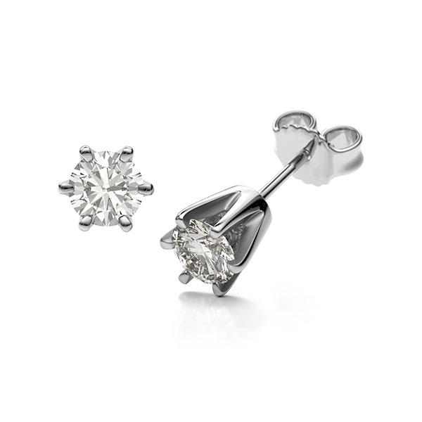 Set in Weißgold 750 mit 2x 0,5 ct. Brillant tw, si - BD-137075-W7-1R7KEAZ Set in Weißgold 750 mit 2x 0,5 ct. Brillant tw, si - BD-137075-W7-1R7KEAZ