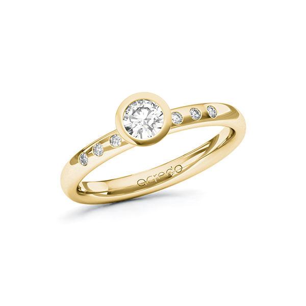 Verlobungsring in Gelbgold 585 mit 0,3 ct. + zus. 0,048 ct. Brillant tw, si von acredo - A-10ENSG-GG5-1R7VPEZ Verlobungsring in Gelbgold 585 mit 0,3 ct. + zus. 0,048 ct. Brillant tw, si von acredo - A-10ENSG-GG5-1R7VPEZ
