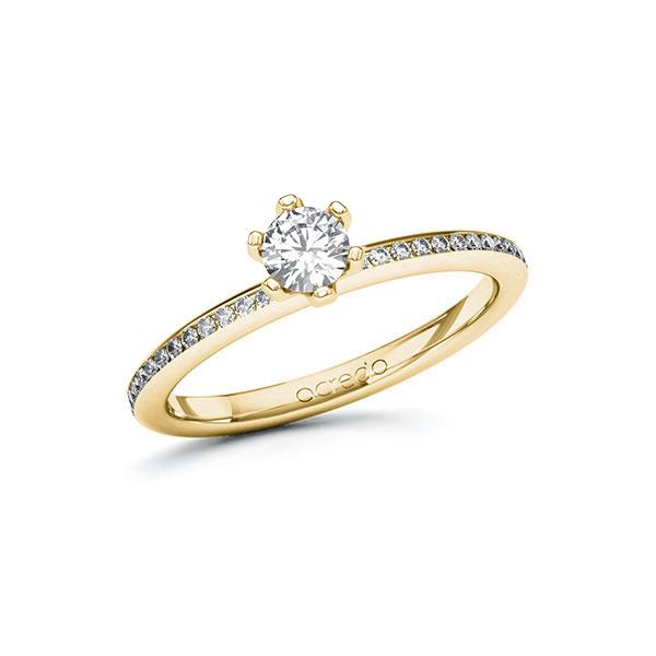 Verlobungsring in Gelbgold 585 mit 0,3 ct. + zus. 0,15 ct. Brillant tw, si von acredo - A-13MXJ0-GG5-1RB8ZFZ Verlobungsring in Gelbgold 585 mit 0,3 ct. + zus. 0,15 ct. Brillant tw, si von acredo - A-13MXJ0-GG5-1RB8ZFZ