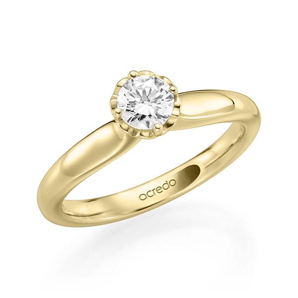 Verlobungsring in Gelbgold 585 mit 0,4 ct. Brillant tw, si von acredo - A-F9SM6-G5-1R7K9JZ Verlobungsring in Gelbgold 585 mit 0,4 ct. Brillant tw, si von acredo - A-F9SM6-G5-1R7K9JZ