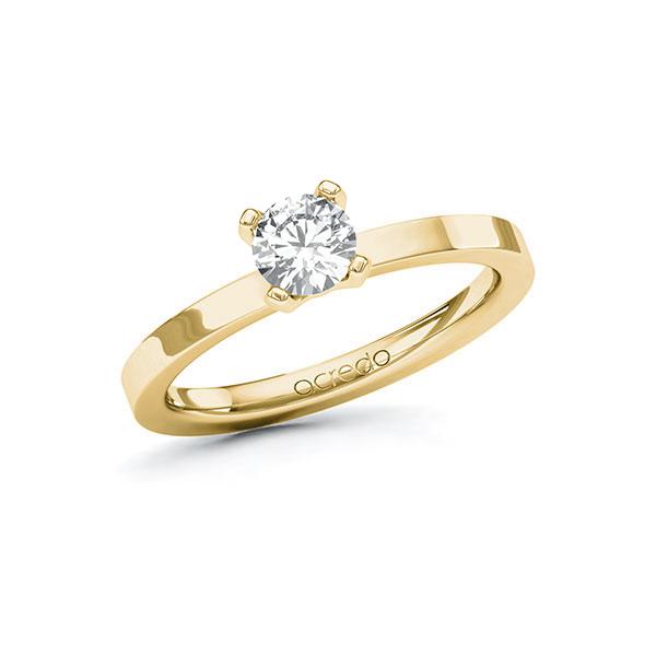 Verlobungsring in Gelbgold 585 mit 0,5 ct. Brillant tw, si von acredo - A-10EYEQ-GG5-1RA03MZ Verlobungsring in Gelbgold 585 mit 0,5 ct. Brillant tw, si von acredo - A-10EYEQ-GG5-1RA03MZ